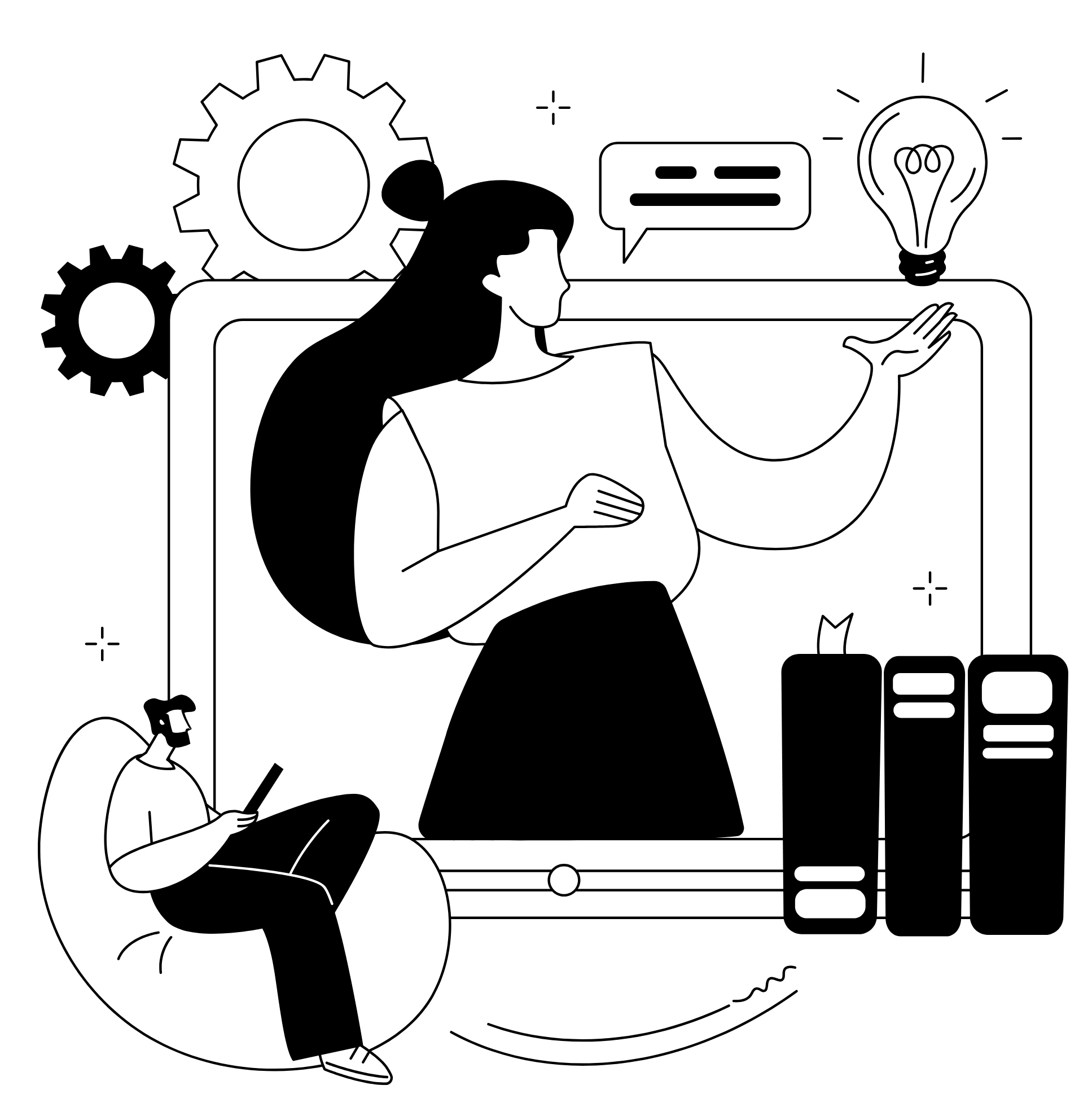 Founder working at a desk
